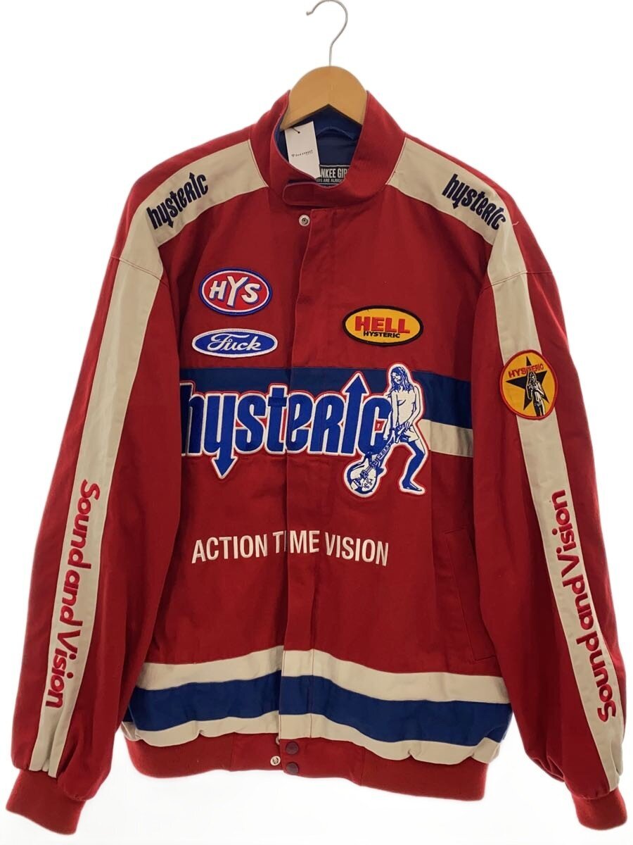 【中古】HYSTERIC GLAMOUR◆23AWHYSTRIC RACINGピットクルージャケット/02233AB08【メンズウェア】