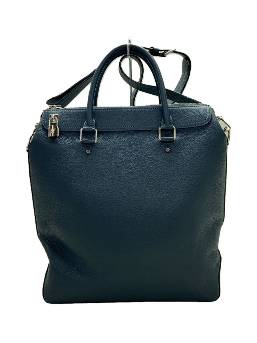 【中古】LOUIS VUITTON◆キュイール・トリヨン/ジップド・トート/なめし革/米国海軍/無地/M94477//【御徒面子】