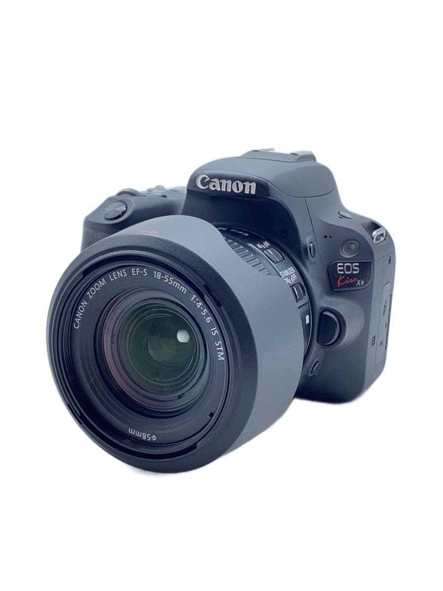 【中古】CANON◆デジタル一眼写真機 EOS Kiss X9 EF-S18-55 IS STM [黒いこと] DS126671【写真機】