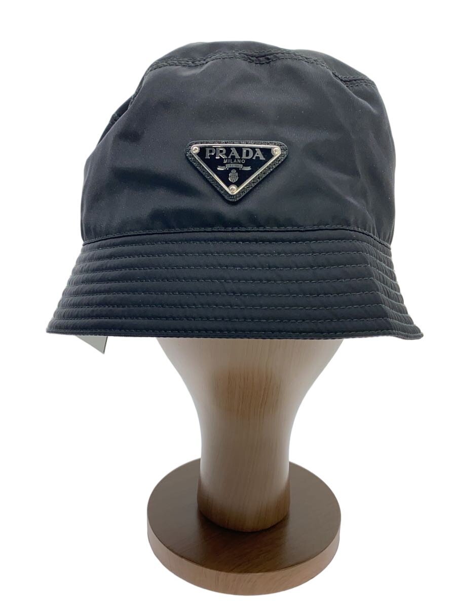【中古】PRADA◆井戸釣瓶かぶり笠/XL/ナイロン/BLK/メンズ/2HC137 2DMI【服飾雑貨他】
