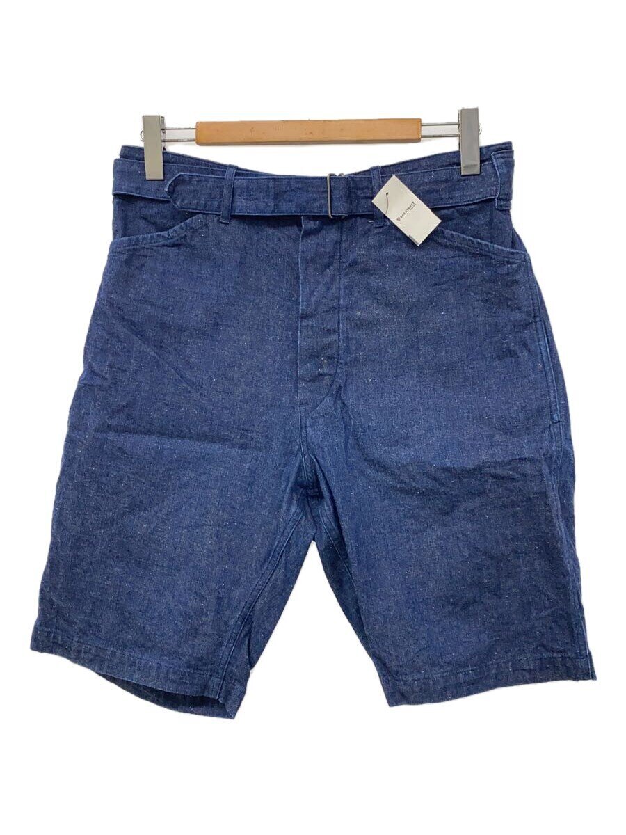 【中古】COMOLI◆ベルテッドデニムショートパンツ/2/綿織物/IDG/K01-03014【メンズウェア】