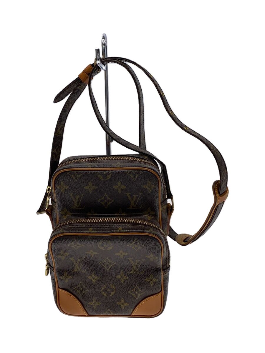 【中古】LOUIS VUITTON◆アマゾン モノグラム・帆布/PVC/赤銅色/M45236【御徒面子】