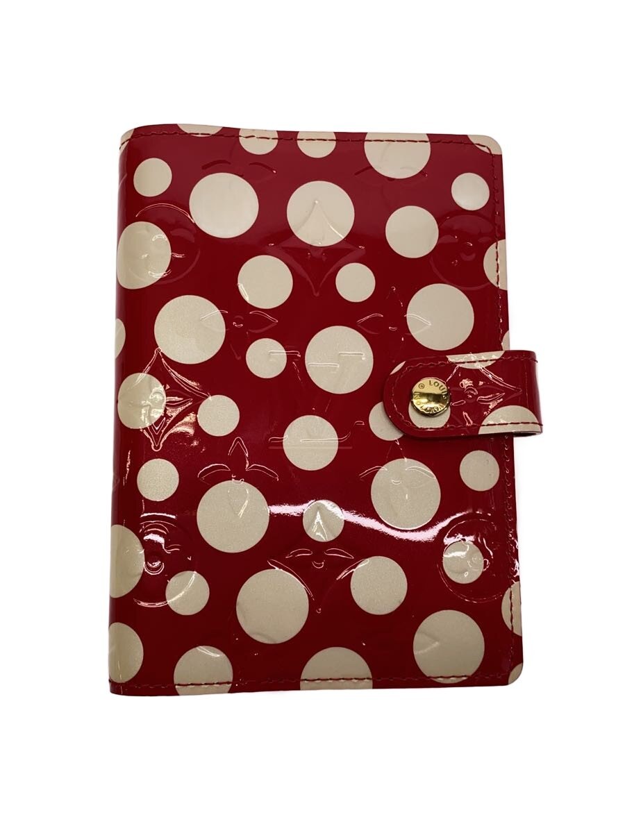 【中古】LOUIS VUITTON◆会議事項PM_モノグラム・ヴェルニドット_LV×YK/エナメル/RED/レディース【服飾雑貨他】