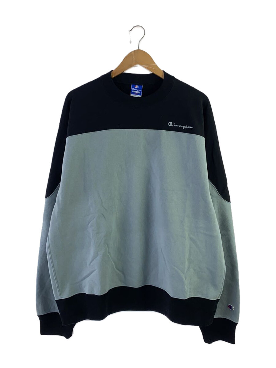 【中古】Champion◆CREW NECK SWEATSHIRTS/C8-B023/流汗/L/綿織物/青み【メンズウェア】
