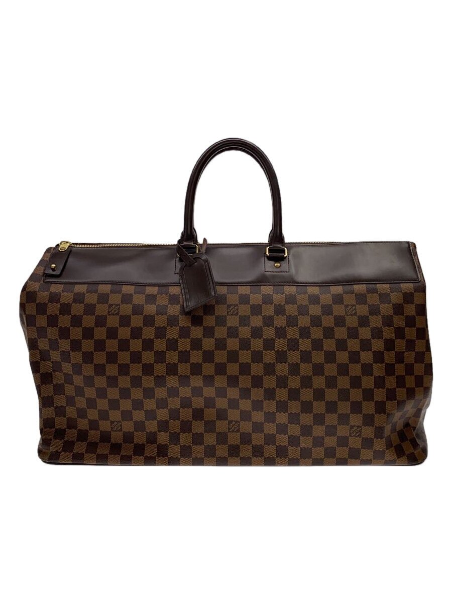 【中古】LOUIS VUITTON◆グリニッジGM_ダミエ・エベヌ_BRW/PVC/BRW/※内側汚れた状態/角スレ有//【御徒面子】