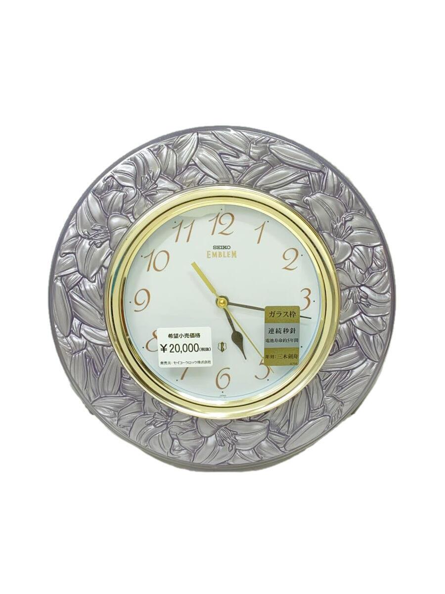 【中古】SEIKO◆時計/アナログ/SLV/HS371P【インテリア小物・日用雑貨】