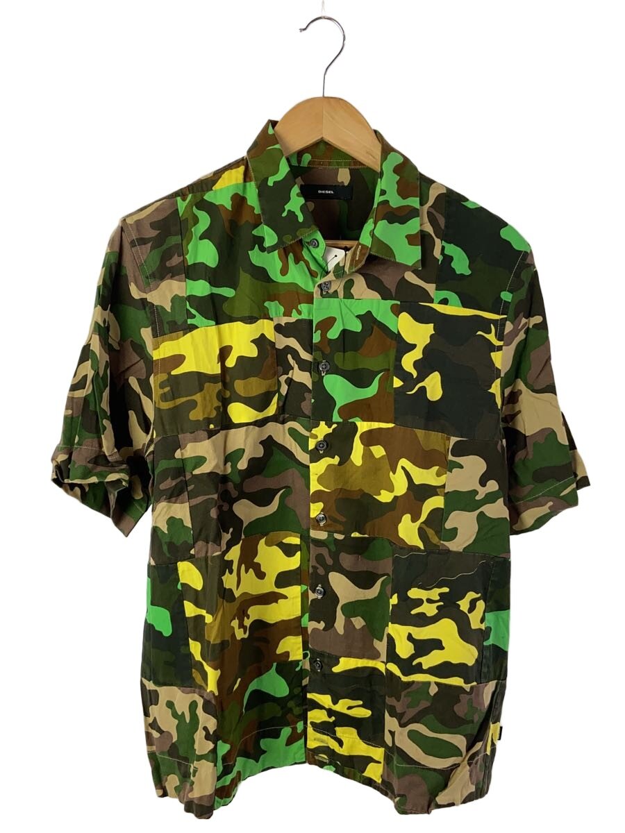 【中古】DIESEL◆I/半袖シャツ/S/レーヨン/GRN/カモフラ//【メンズウェア】｜2ｎｄ STREET 店