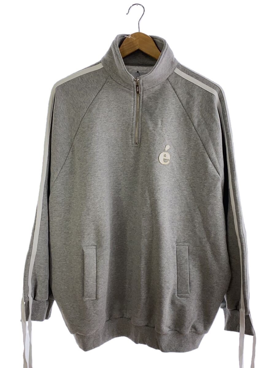 【中古】epine◆e´sport line half zip sweat/汗水/FREE/綿織物/GRY/KF363【レディースお召しもの】