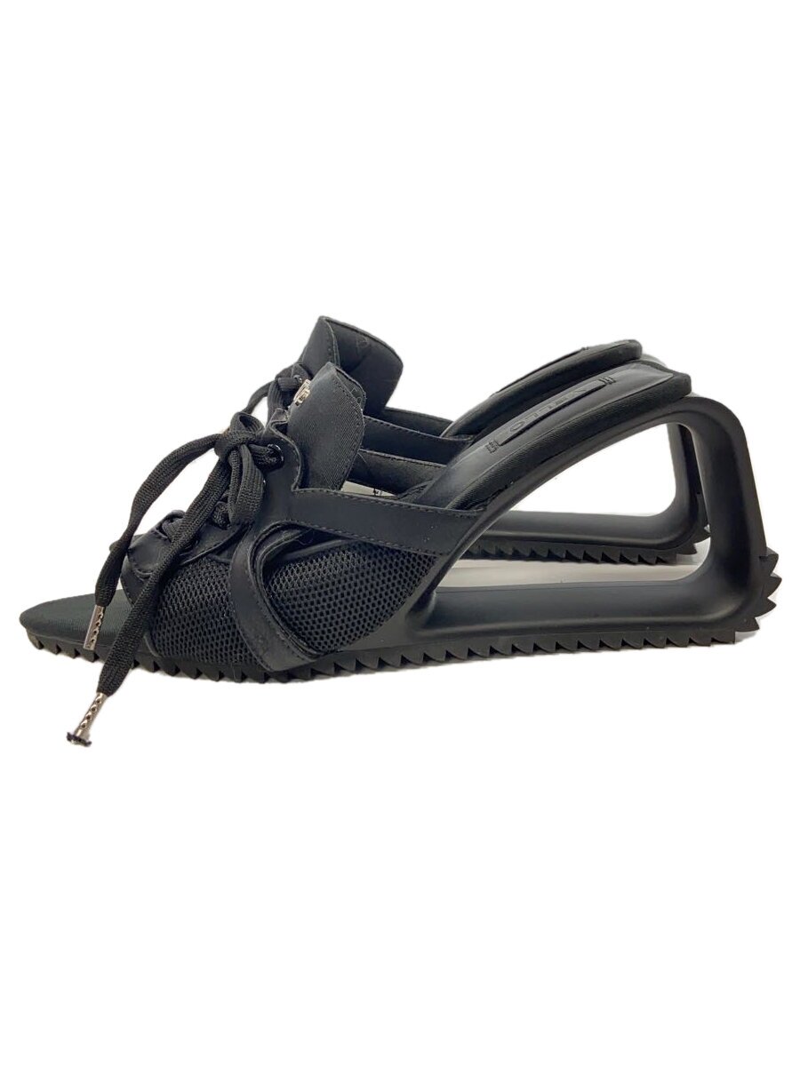 【中古】YELLO◆TANK DEFORMED WEDGESANDALS/サンダル/--/BLK【シューズ】