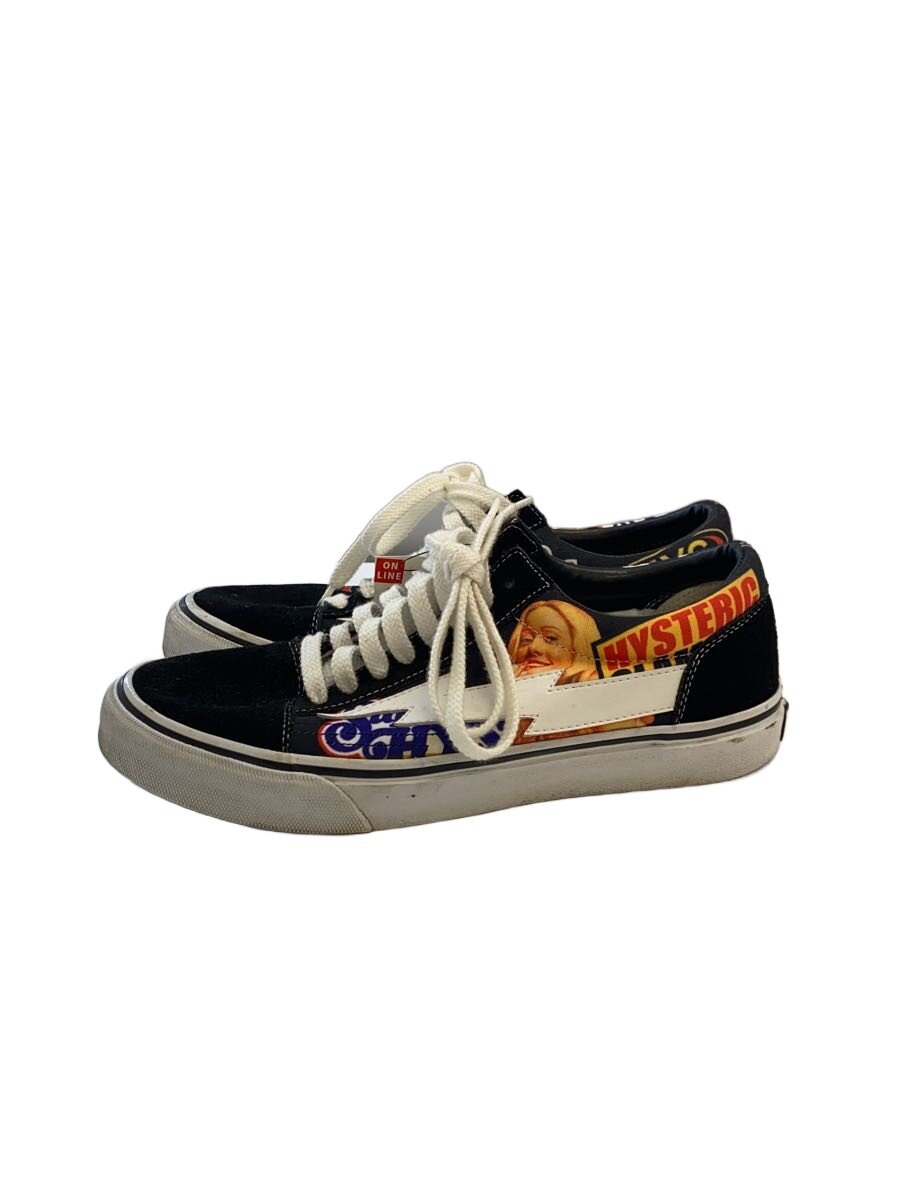 【中古】HYSTERIC GLAMOUR◆ローカットスニーカー/US8/BLK/綿織物/02193qs05296【シューズ】