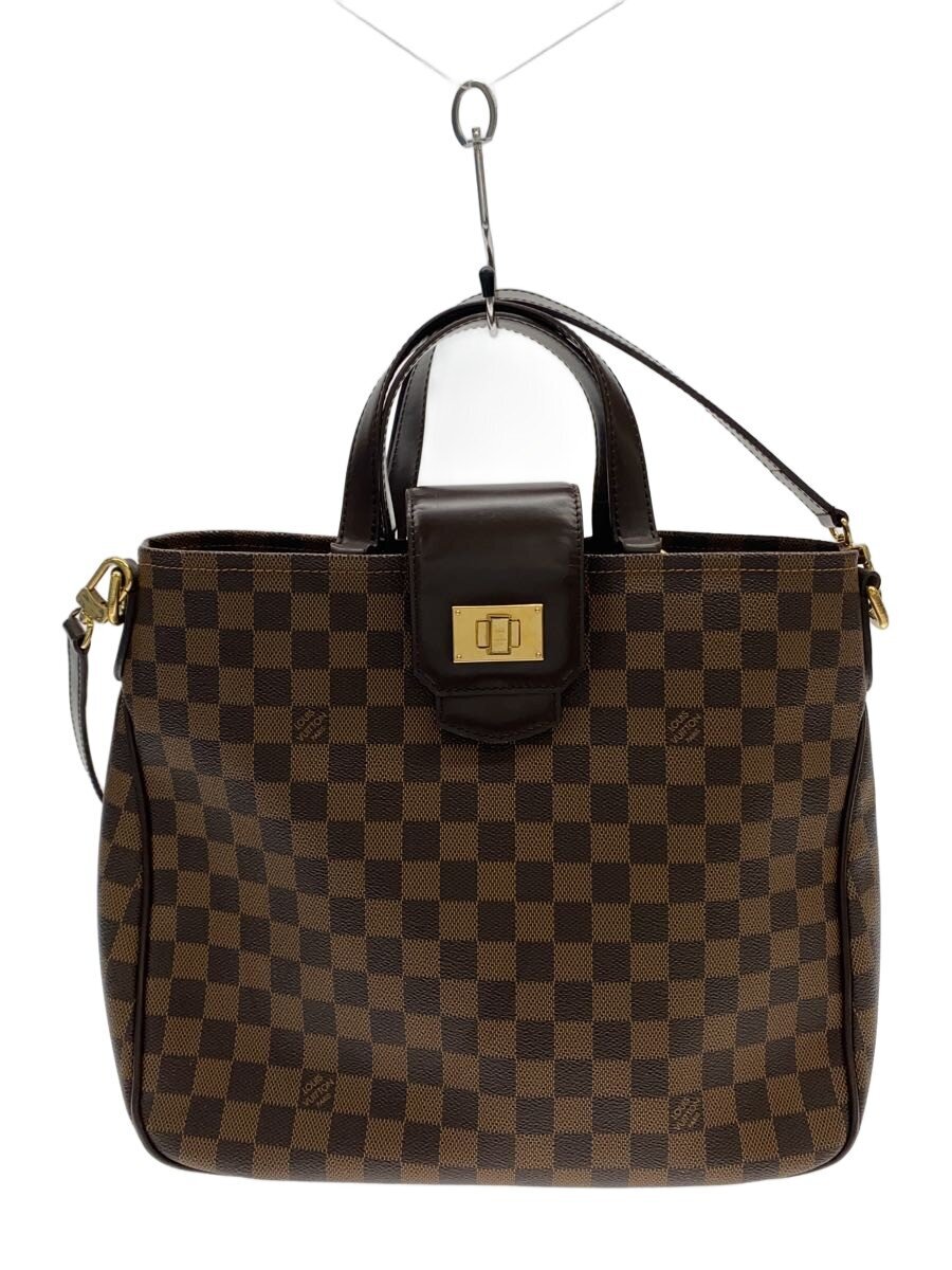 【中古】LOUIS VUITTON◆カバ・ローズベリー_ダミエ・エベヌ/PVC/BRW【バッグ】|2nd STREET 店