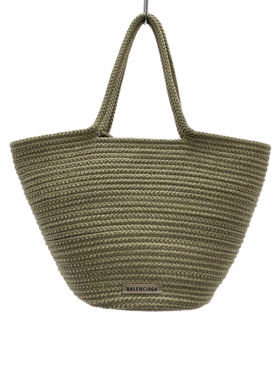 【中古】BALENCIAGA◆御徒面子/--/GRN/無地/695610・2960・0・002123【御徒面子】