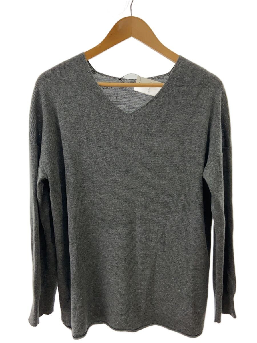 【中古】Deuxieme Classe◆編み物・スウェーター(薄っぺら)/--/リネン/GRY/22-080-500-7070-1-0【レディースお召しもの】