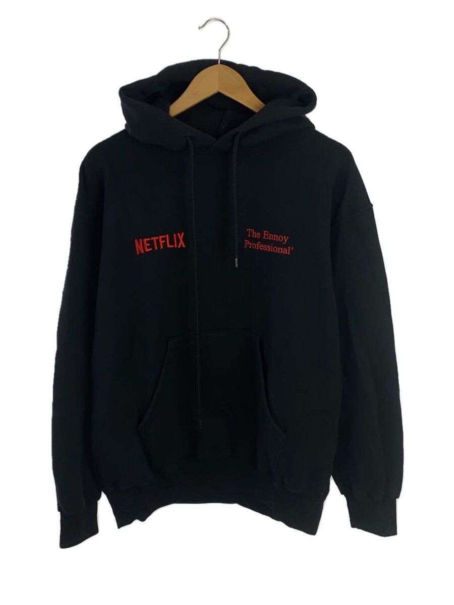 【中古】ENNOY◆パーカー/M/綿織物/BLK/AW23BRENCT02NTL【メンズウェア】