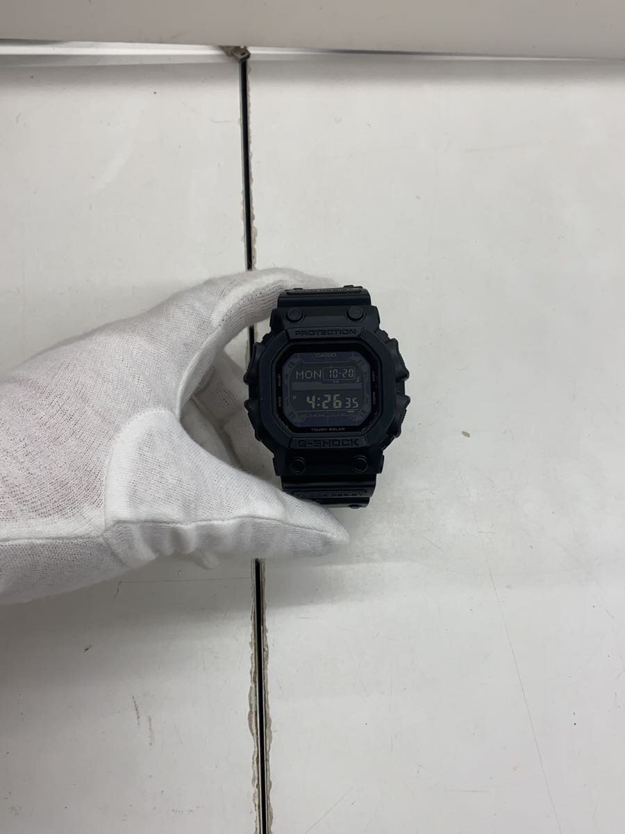 【中古】CASIO◆ソーラーウオッチ/デジタル/天然ゴム/BLK/BLK/GX-56BB-1DR【服飾雑貨他】