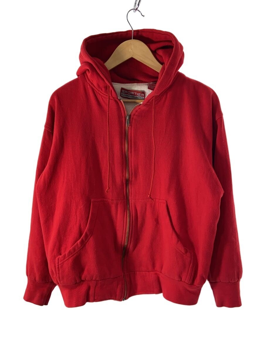 【中古】SPORTIER/90s/裏サーマル/ジップパーカー/--/コットン/RED/? NULL ?【メンズウェア】｜2ｎｄ STREET 店