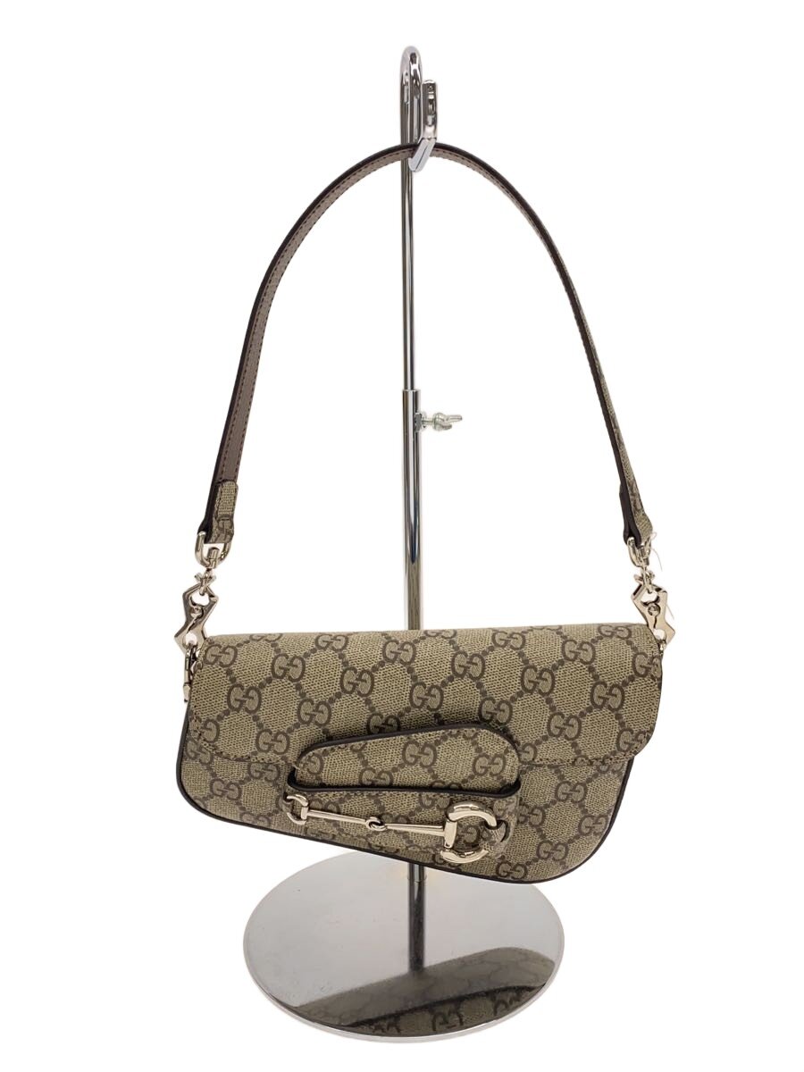 【中古】GUCCI◆ショルダーバッグ/なめし革/赤銅色/総柄/774209【御徒面子】