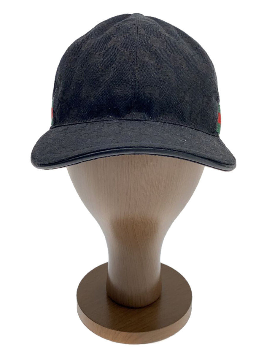 【中古】GUCCI◆旗がしら/M/ポリエステル/黒いこと/総柄/メンズ/200035・204891/グッチ【服飾雑貨他】