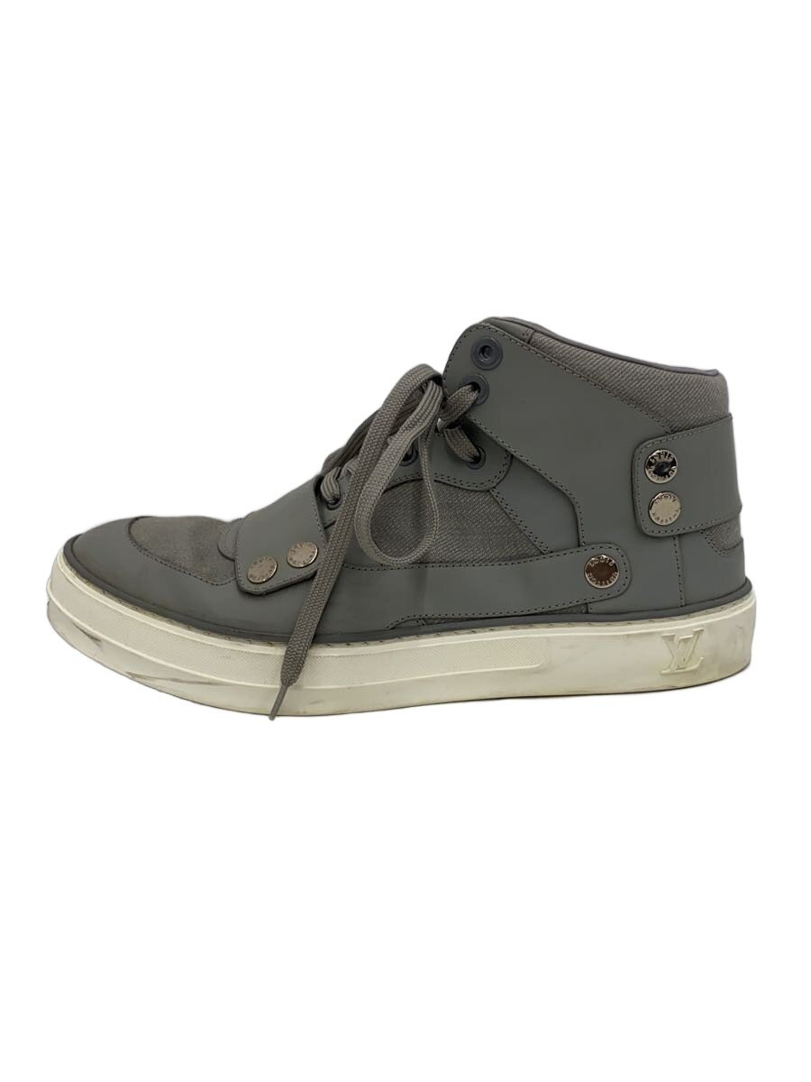 【中古】LOUIS VUITTON◆ハイカットスニーカー/US6.5/GRY/MS0113【シューズ】