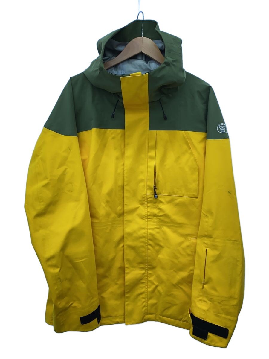 【中古】UNFUDGE◆PEEP JACKET/XL/YLW//【運動競技】