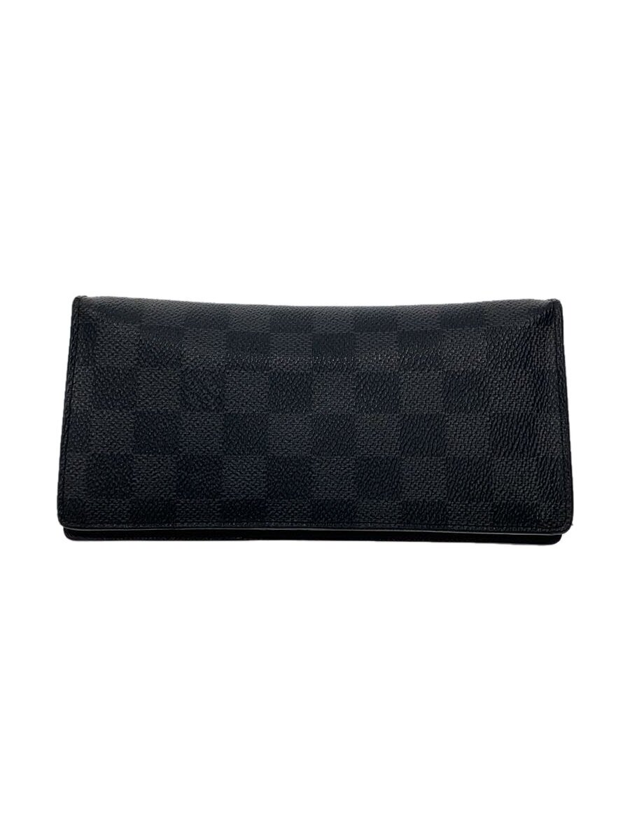 【中古】LOUIS VUITTON◆ポルト・フォイユ・ブラザ_ダミエ・グラフィット_BLK/PVC/BLK/メンズ【服飾雑貨他】 18,691円