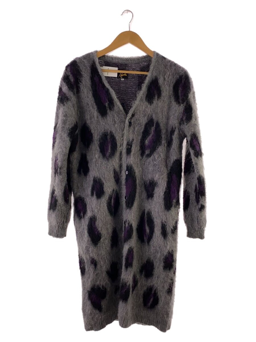 【中古】Needles◆ジレー(朦々たる)/M/モヘヤ/GRY/総柄/J0261/Mohair Long Cardigan【メンズウェア】