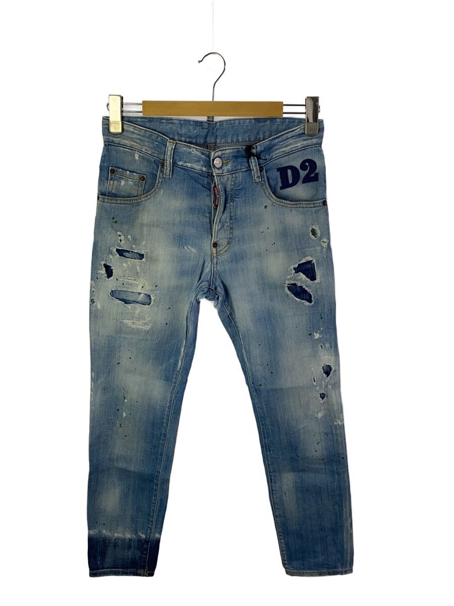【中古】DSQUARED2◆スキニーパンツ/46/綿織物/BLU/S74LB0851 S30342【メンズウェア】