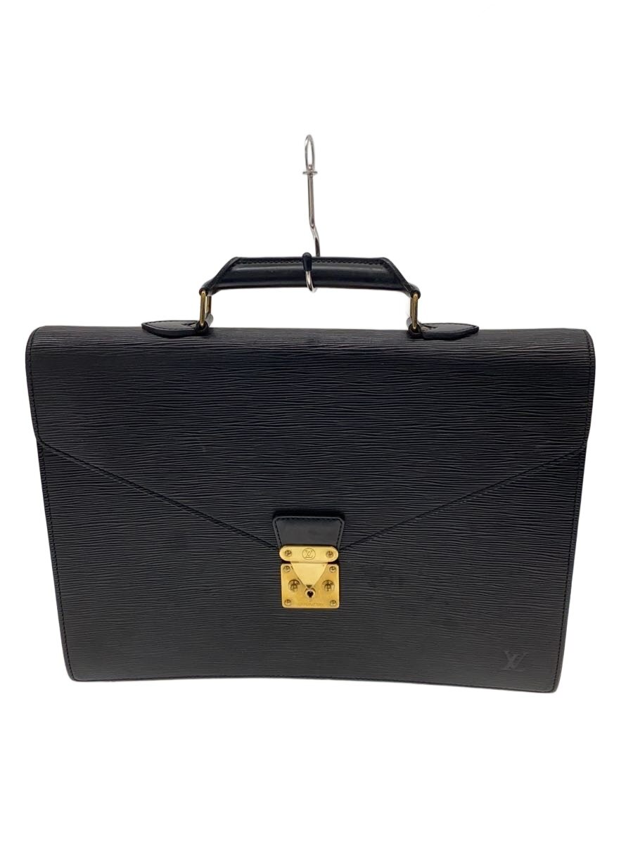 【中古】LOUIS VUITTON◆セルヴィエット・コンセイエ_エピ/レザー/BLK//【バッグ】｜2ｎｄ STREET 店