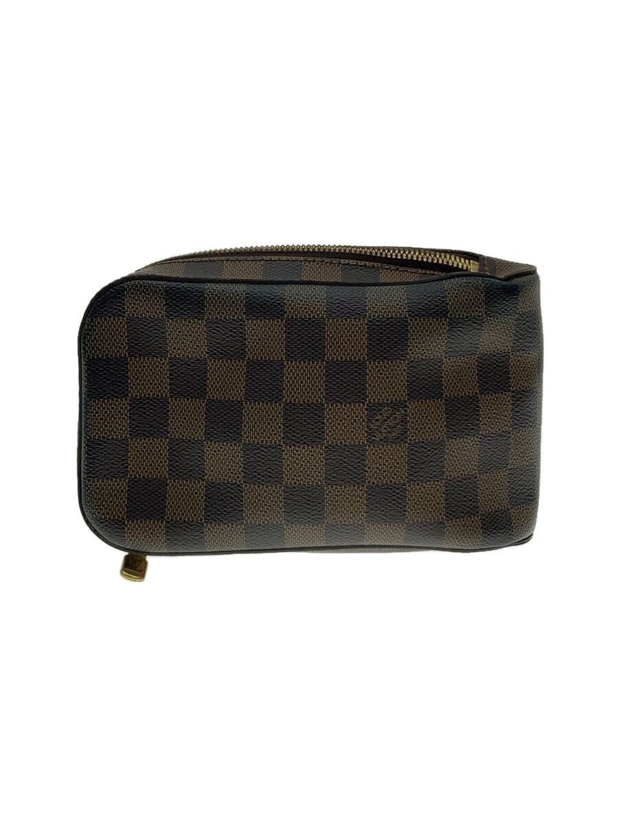 【中古】LOUIS VUITTON◆ジェロニモス_ダミエ・エベヌ_BRW/PVC/BRW【御徒面子】