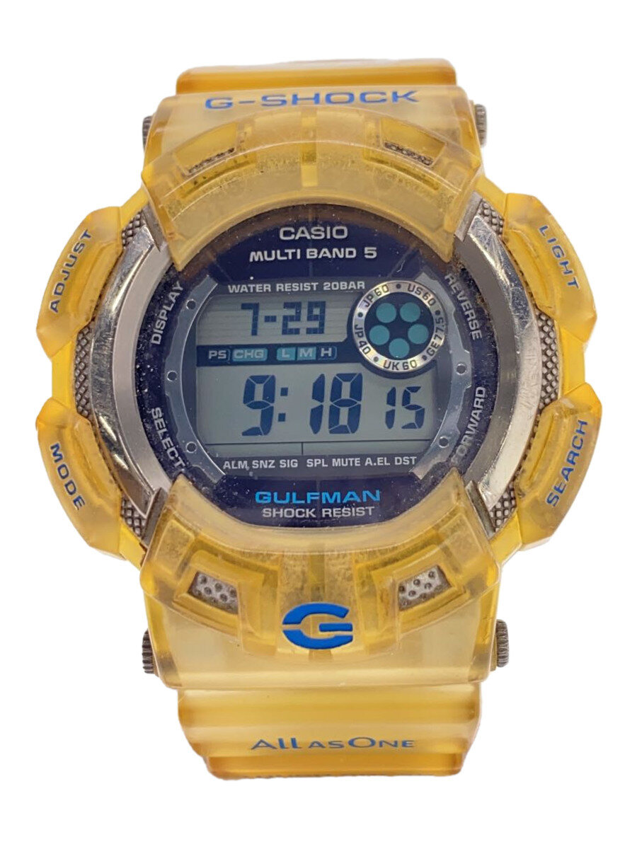 【中古】CASIO◆ソーラーウオッチ・G-SHOCK/デジタル/WHT【服飾雑貨他】