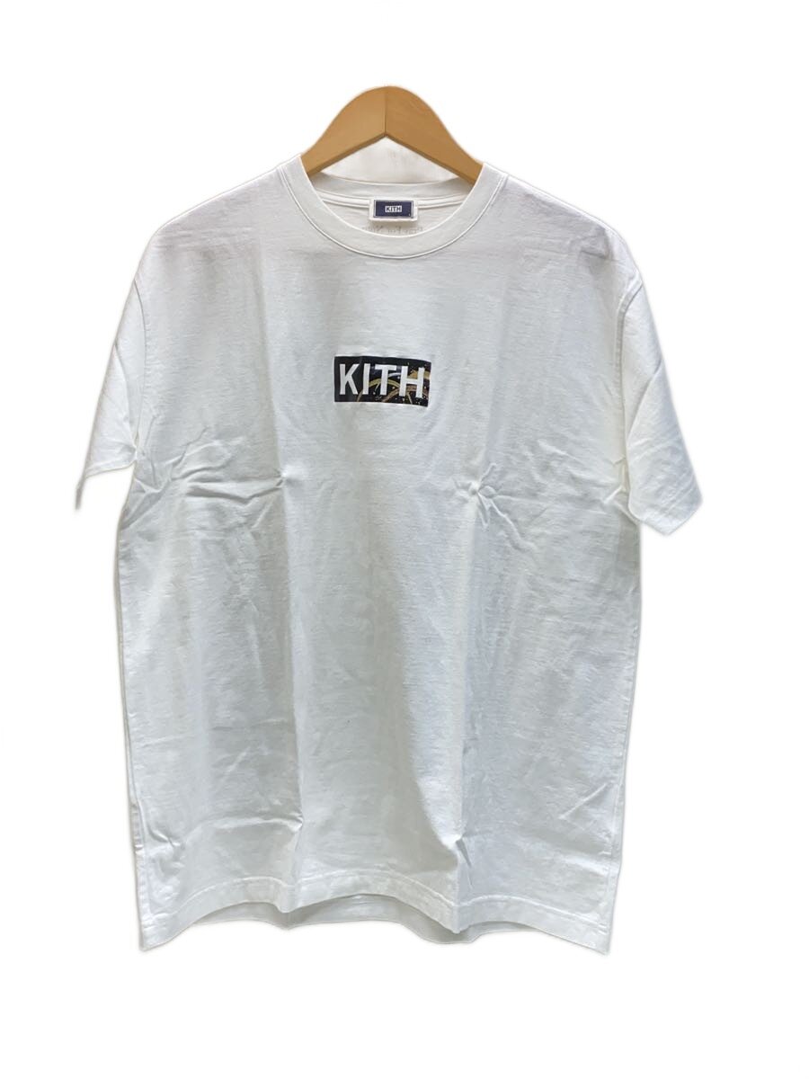 【中古】KITH◆ティーシャツ/L/綿織物/WHT/無地/DZ25【メンズウェア】