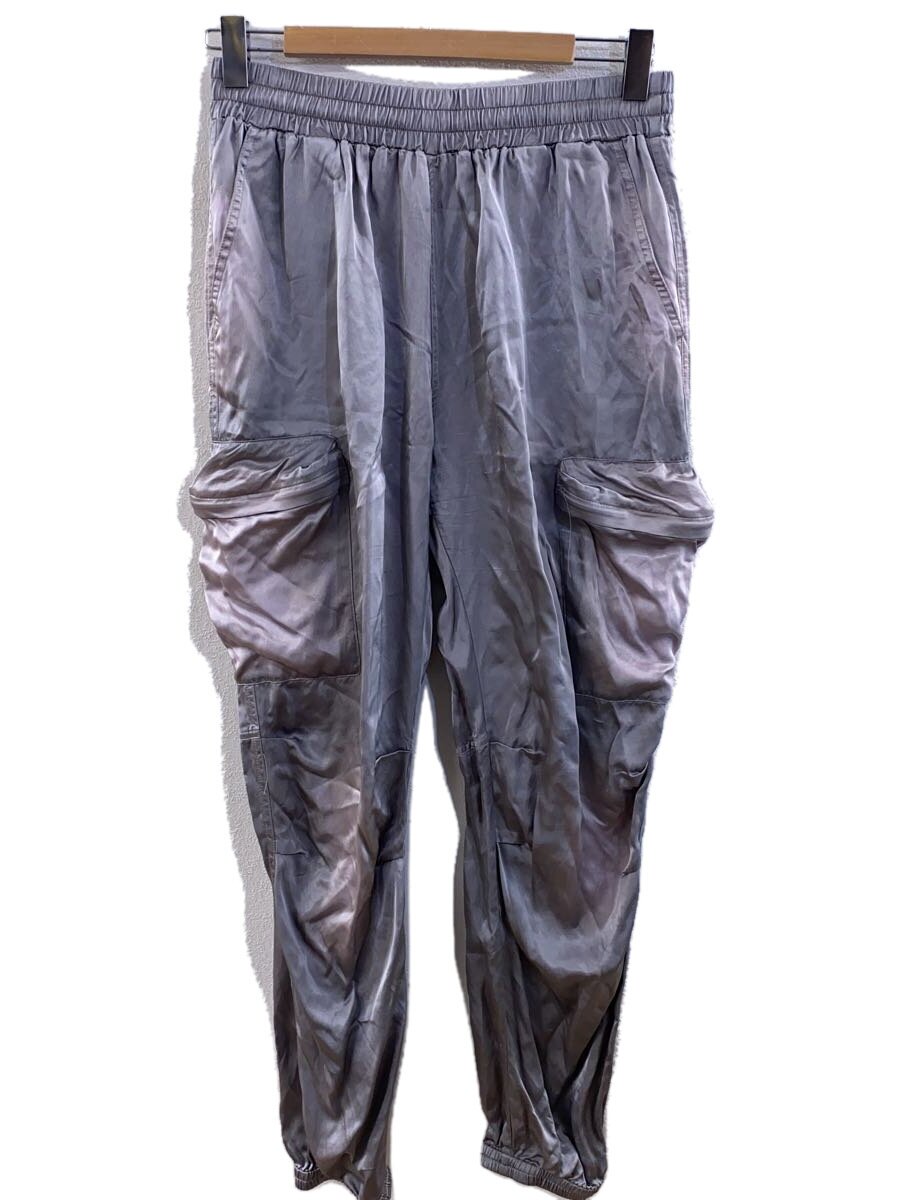 【中古】DIESEL◆シャーリングディティールサテンカーゴパンツ/42/人絹/しろがね色【レディース御召しもの】