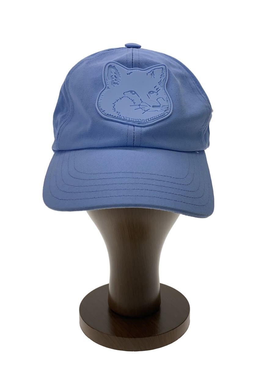 【中古】MAISON KITSUNE◆FOX HEAD SILICONE PATCH 6P CAP/--/綿織物/BLU/無地/レディース【服飾雑貨他】