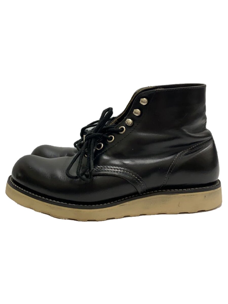 【中古】RED WING◆1997年製/レースアップブーツ/MADE IN USA/刺繍羽タグ//BLK/レザー【シューズ】｜2ｎｄ STREET 店