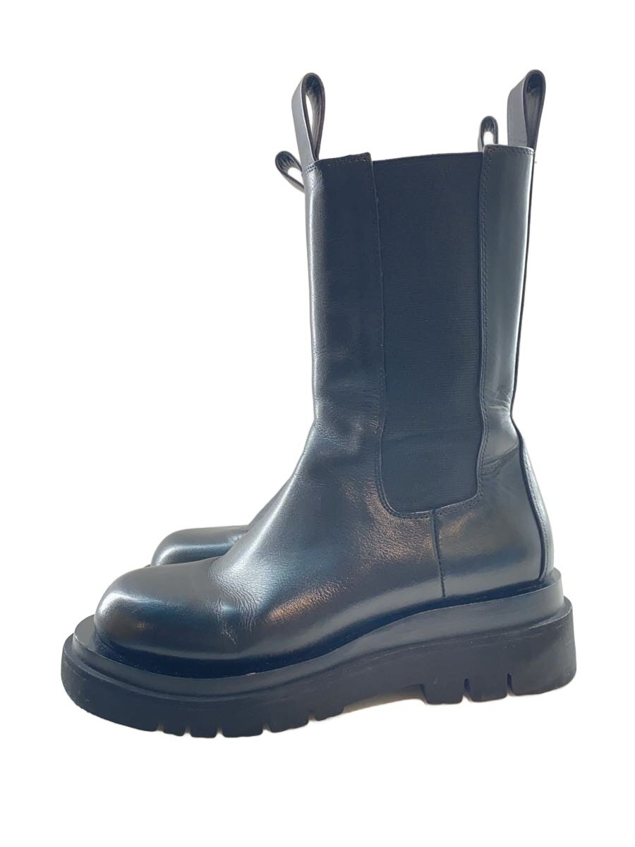【中古】BOTTEGA VENETA◆LUG/サイドゴアブーツ/36/BLK/レザー【シューズ】｜2ｎｄ STREET 店