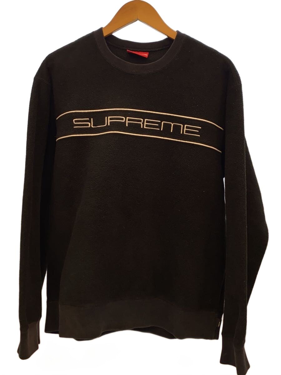 【中古】Supreme◆19FW/Polartec/フリーススウェット/M/綿織物/BLK【メンズウェア】