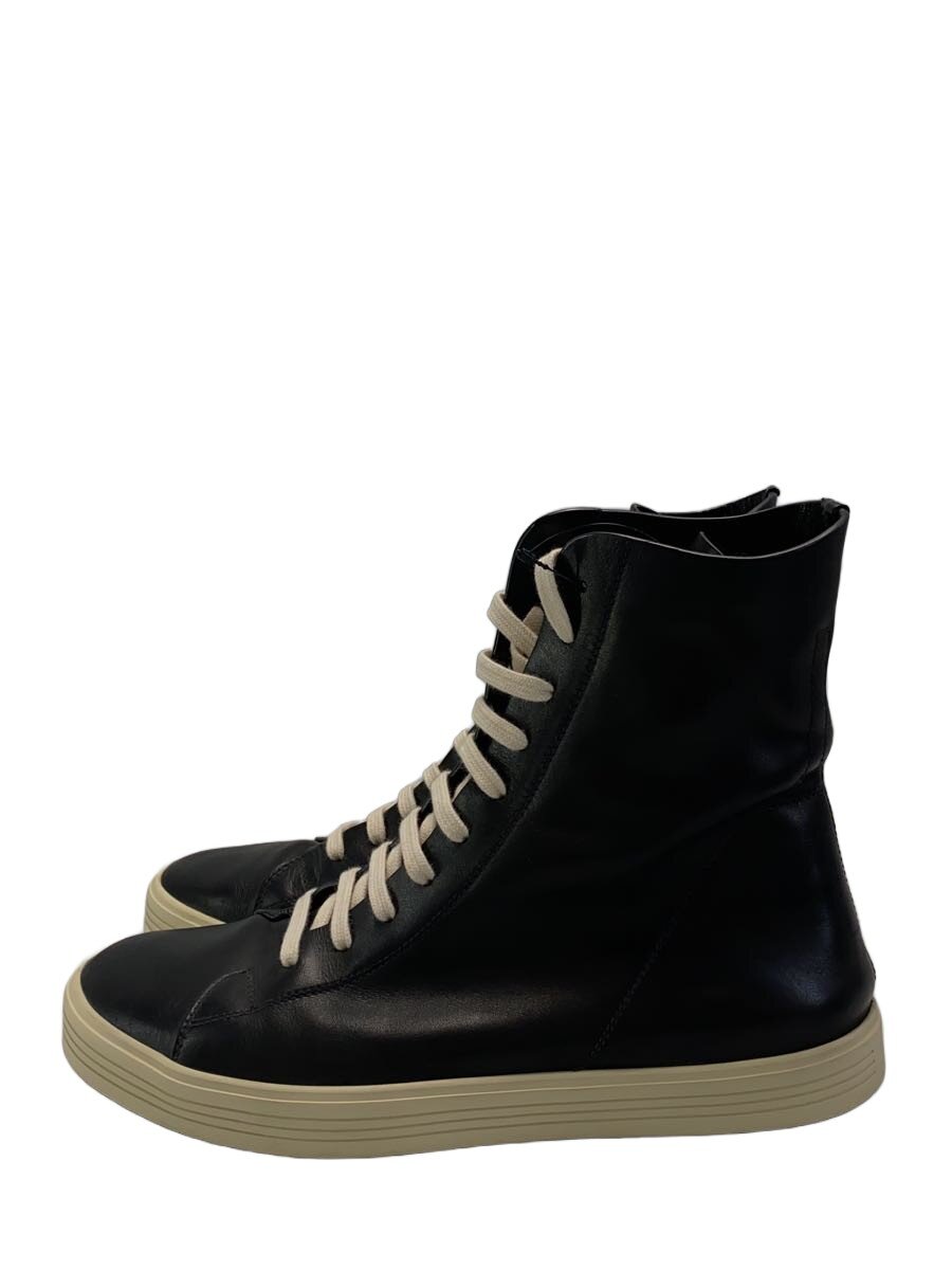 【中古】Rick Owens◆ハイカットスニーカー/42/BLK/なめし革【シューズ】