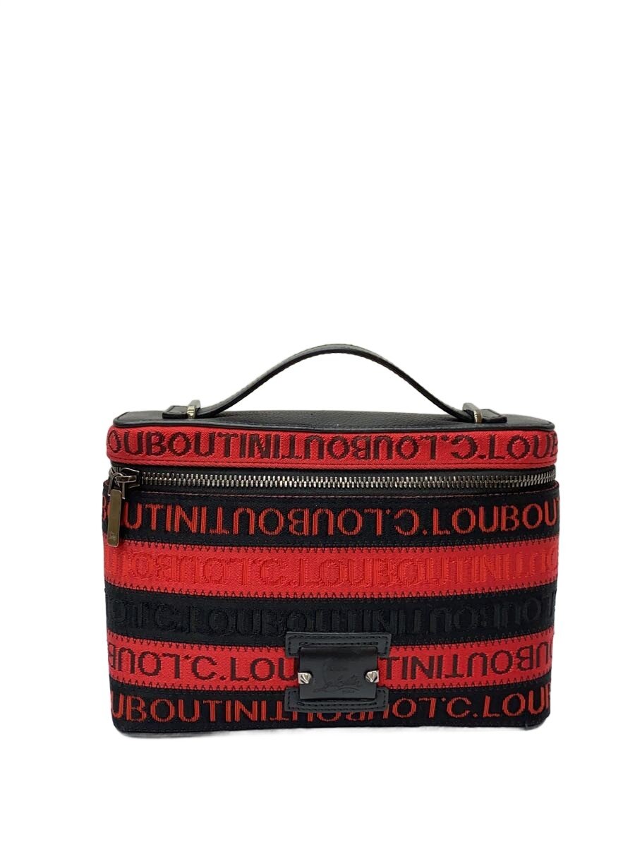 【中古】Christian Louboutin◆ショルダーバッグ/KYPIPOUCH/キャンバス/RED/ストライプ/カイピーポーチ//【バッグ】｜2ｎｄ STREET 店