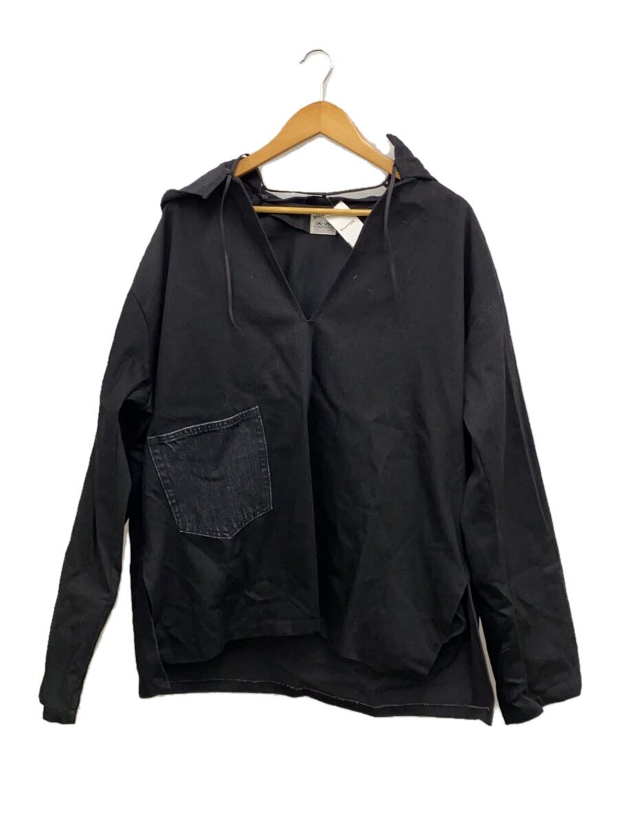 【中古】SUNSEA◆パーカー/2/綿織物/BLK【メンズウェア】