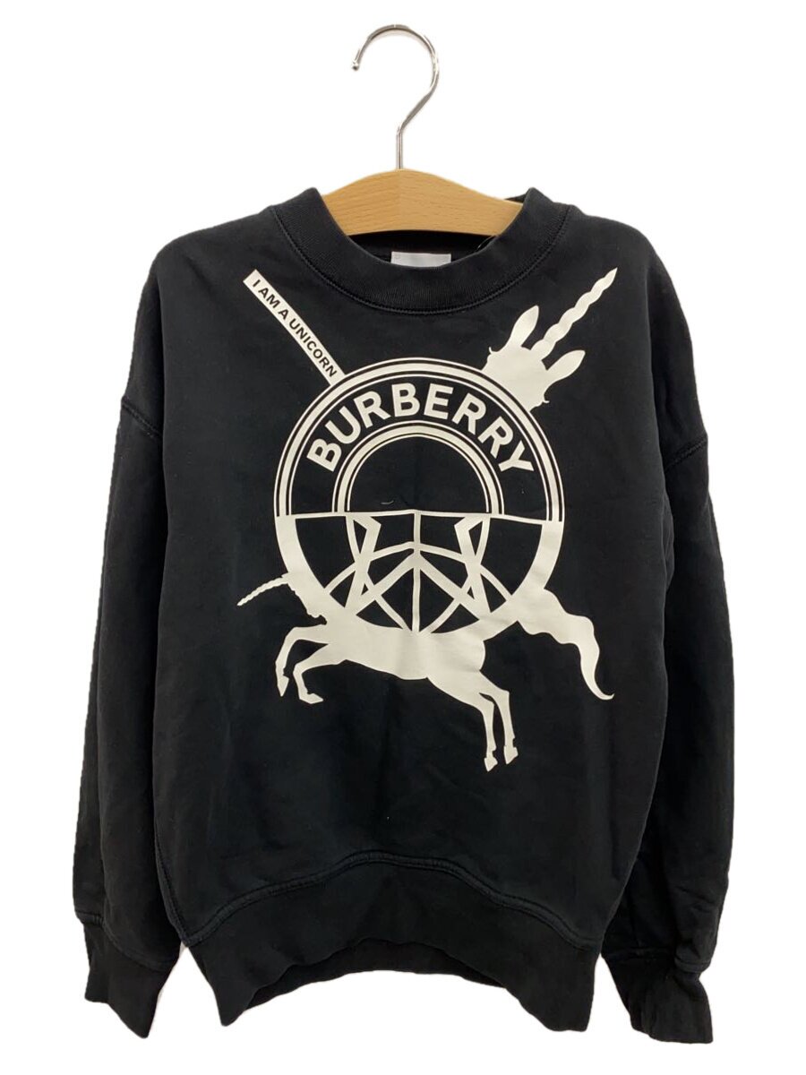 【中古】BURBERRY LONDON◆汗水/140珊/綿織物/BLK【キッズ】