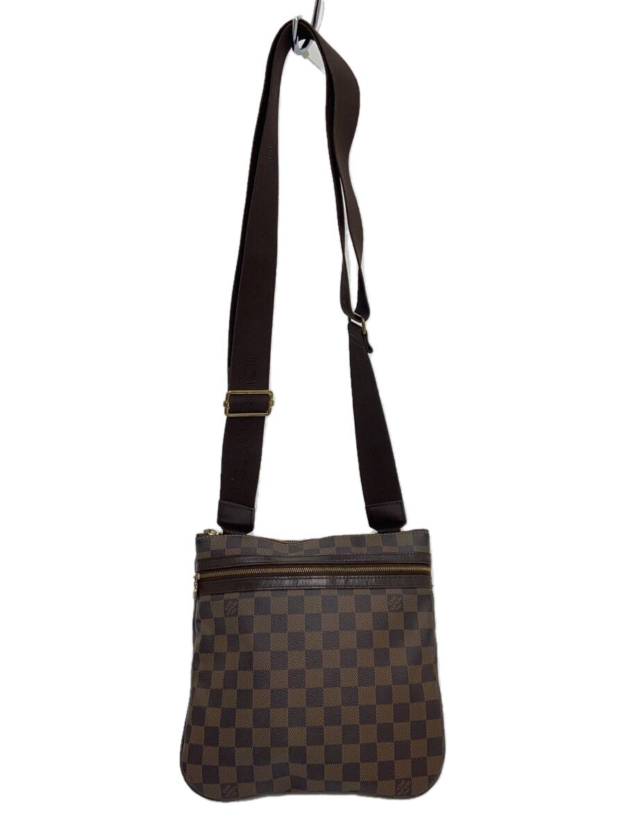 【中古】LOUIS VUITTON◆ポシェット・ボスフォール_ダミエ・エベヌ_BRW/PVC/BRW【バッグ】｜2ｎｄ STREET 店