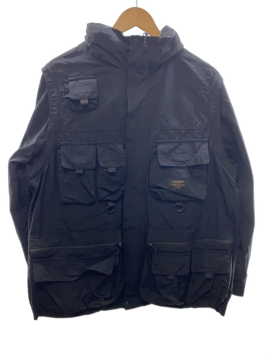 【中古】FTC◆CONVERTIBLE CARGO JACKET/L/綿織物/BLK/FTC023SPJ05【メンズウェア】