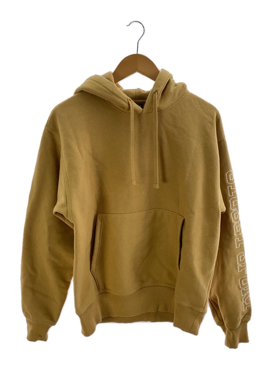 【中古】STUSSY◆Stussy Sport App Hood/ロゴタイプ/パーカー/S/綿織物/ベージュ/118477【メンズウェア】