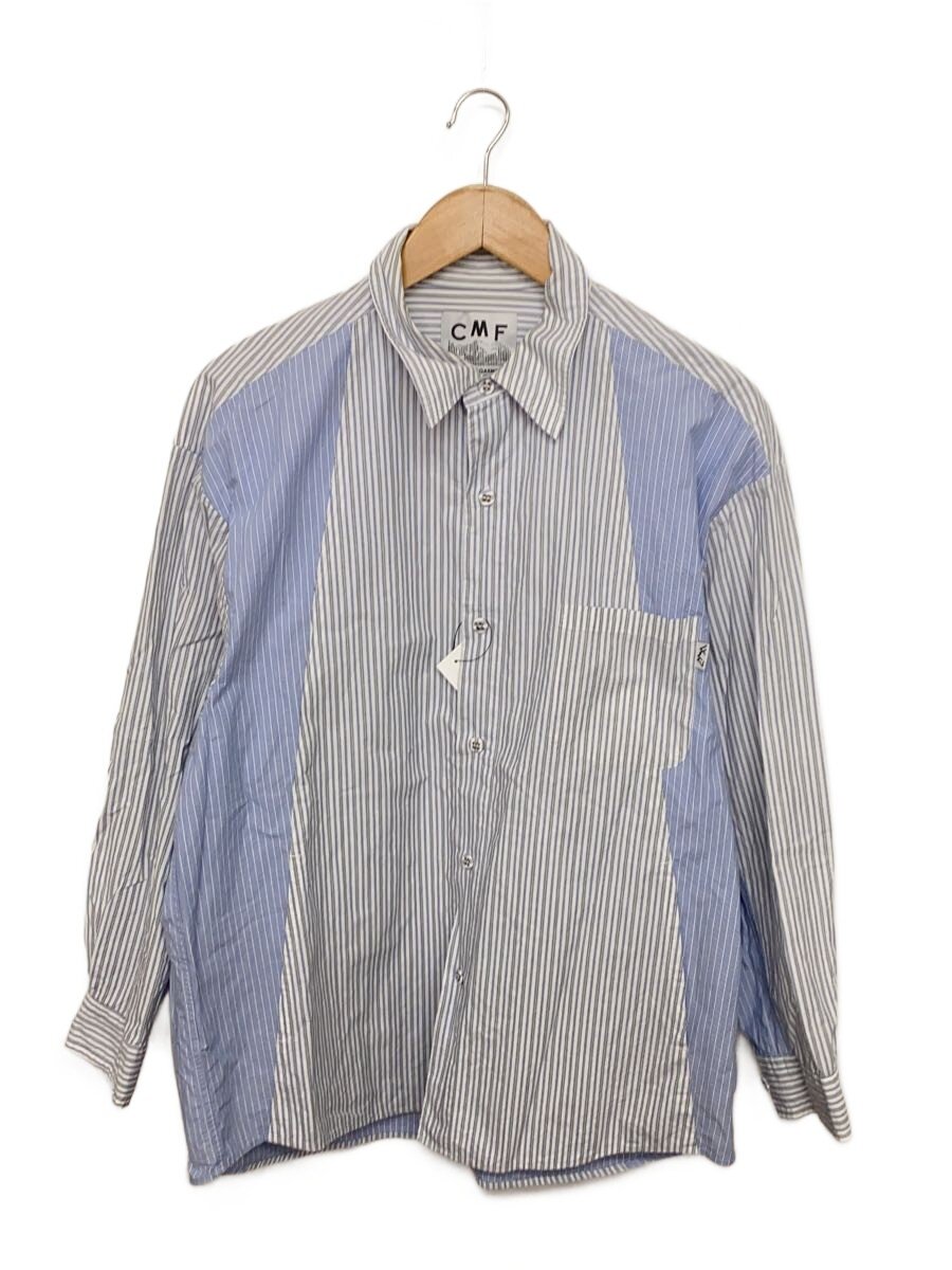 【中古】CMF OUTDOOR GARMENT/長袖プルオーバー/M/綿織物/BLU/縞模様/CMF2401-S03J【メンズウェア】