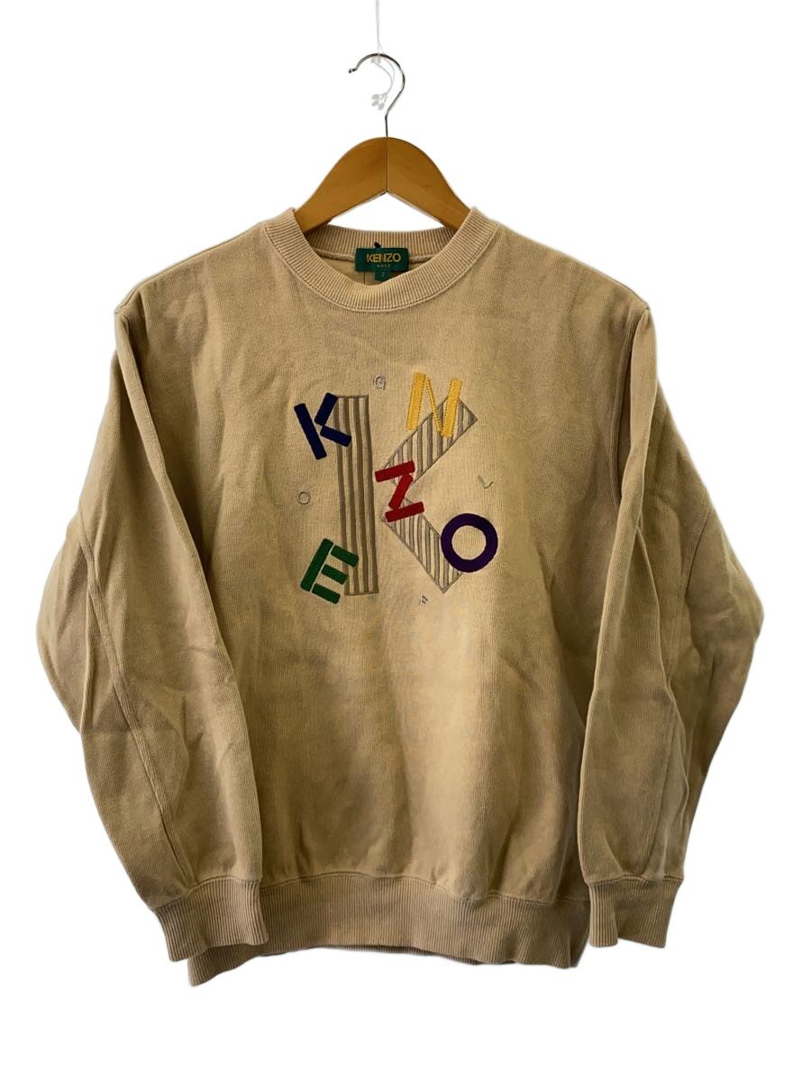 【中古】KENZO◆汗水/2/綿織物/BEG/総柄【レディースお召しもの】