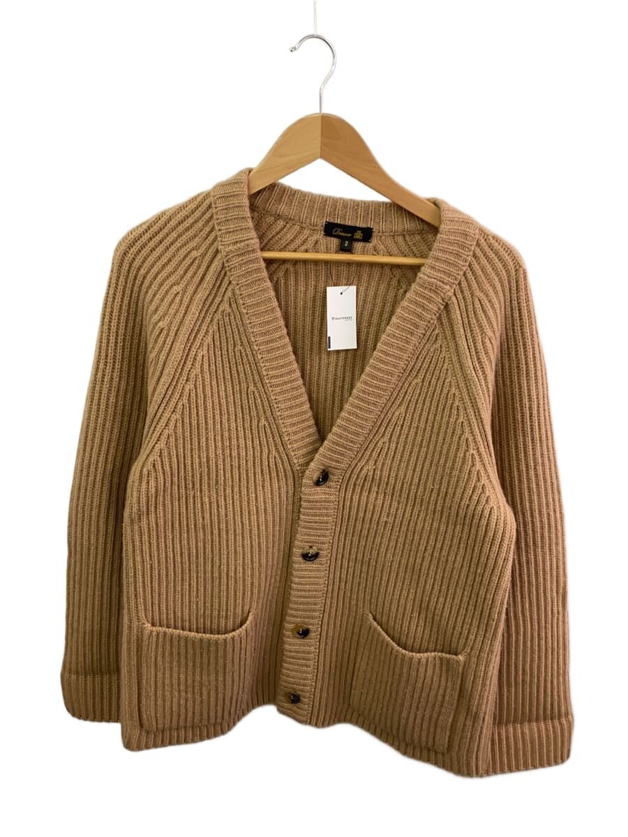 【中古】DRAWER◆カシミール混ジレー(朦朦たる)/2/羊毛/BEG/6515-106-0126【レディース御召しもの】