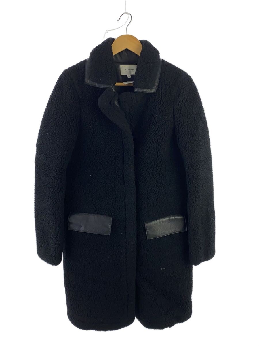 【中古】CARVEN◆厚地の外套/36/ポリエステル/BLK/無地【メンズウェア】