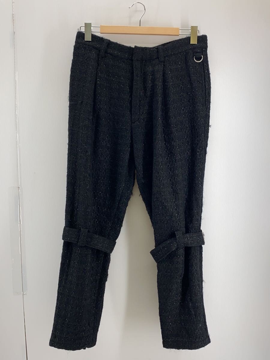 【中古】el conductor H◆MIXED TWEED BONDAGE TROUSERS/ボトム/4/アクリル/BLK/PD22AP04【メンズウェア】|2nd STREET 店