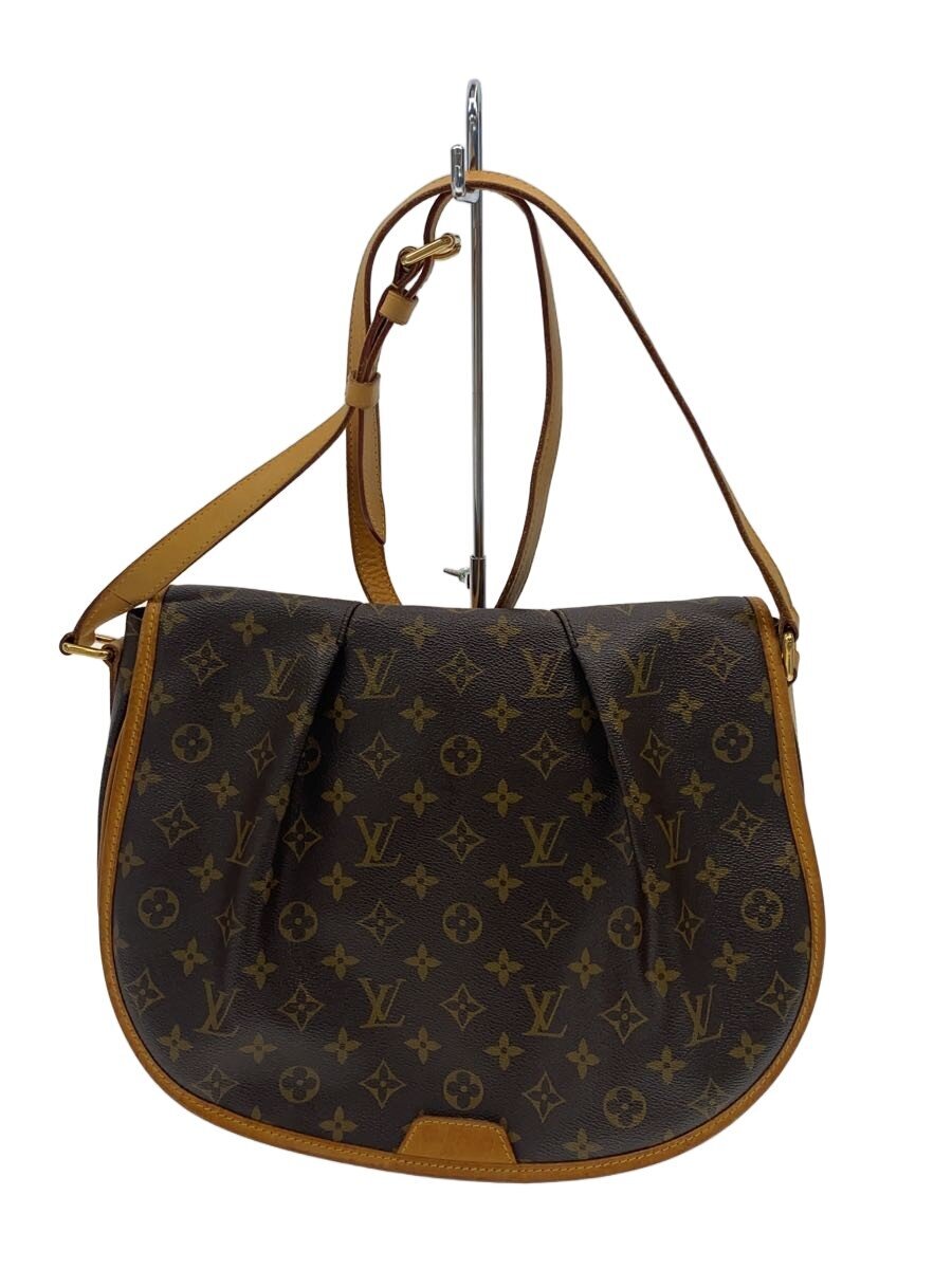 【中古】LOUIS VUITTON◆メニルモンタンMM_モノグラム・帆布/PVC/BRW【御徒面子】