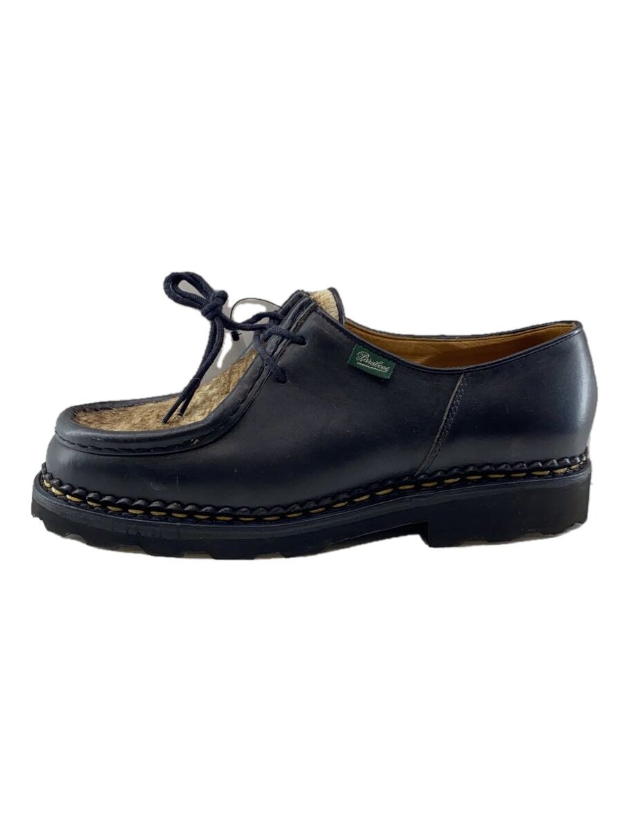 【中古】Paraboot◆シューズ/40/BLK/なめし革/7827/チロリアン/ハラコ/ミ蛙//【シューズ】